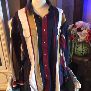 Vintage wrangler western button down shirt